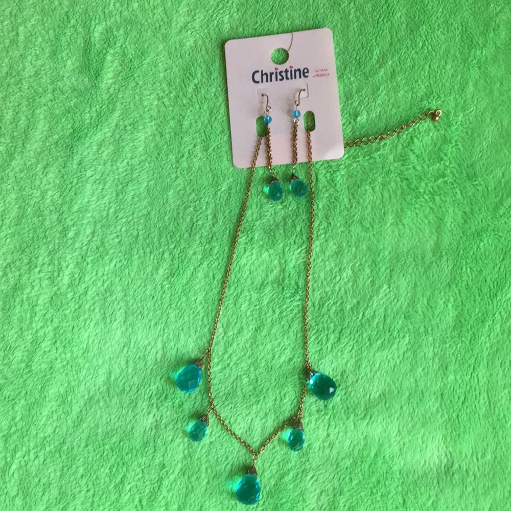 Christine necklace and earrings set